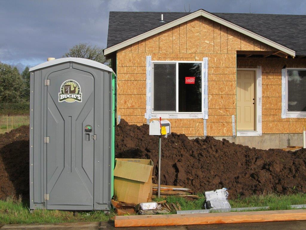 Portable restroom for construction site