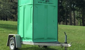 Green unit "To Go" on a trailer