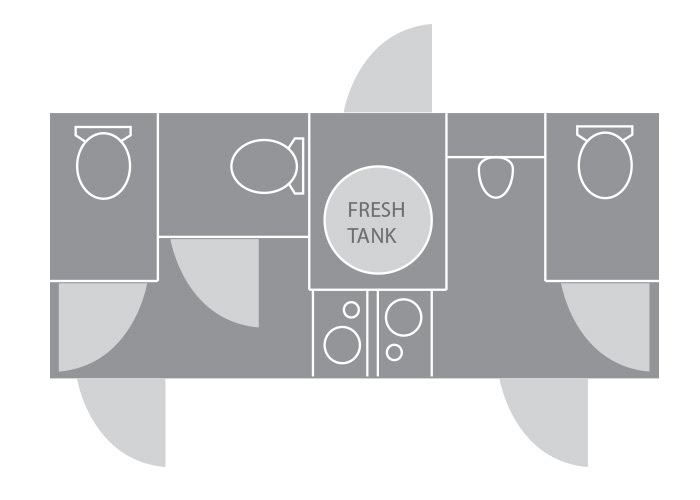 The Ritz Bathroom Floorplan