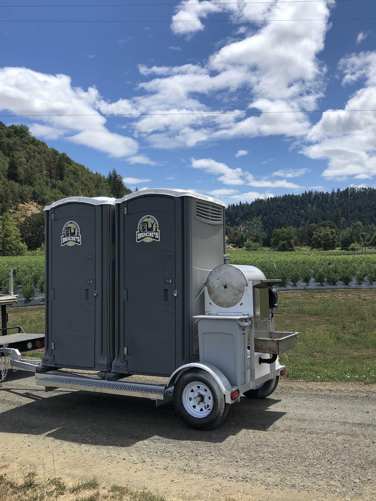 Portable toilets and sink